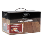 Met dit onderhoudspakket van Woca ben je goed uitgerust om de vloer weer helemaal op te frissen
